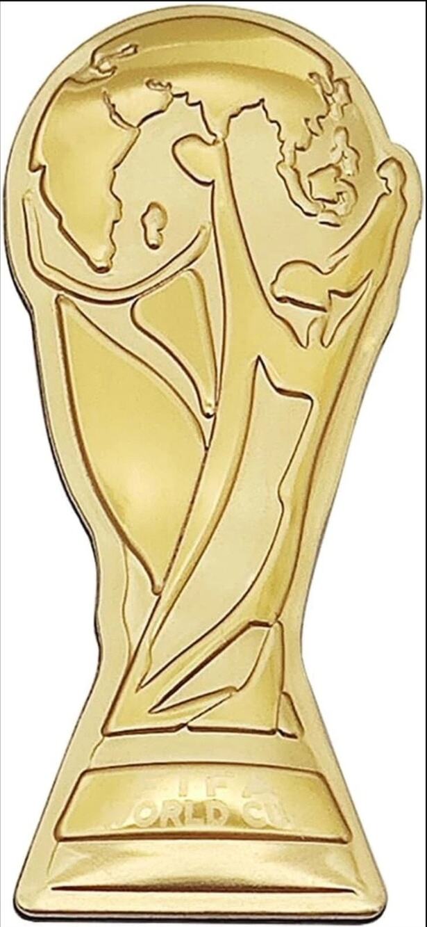 FIFA WORLD CUP 2026 OFFICIAL 1.75" TROPHY PIN BRAND NEW